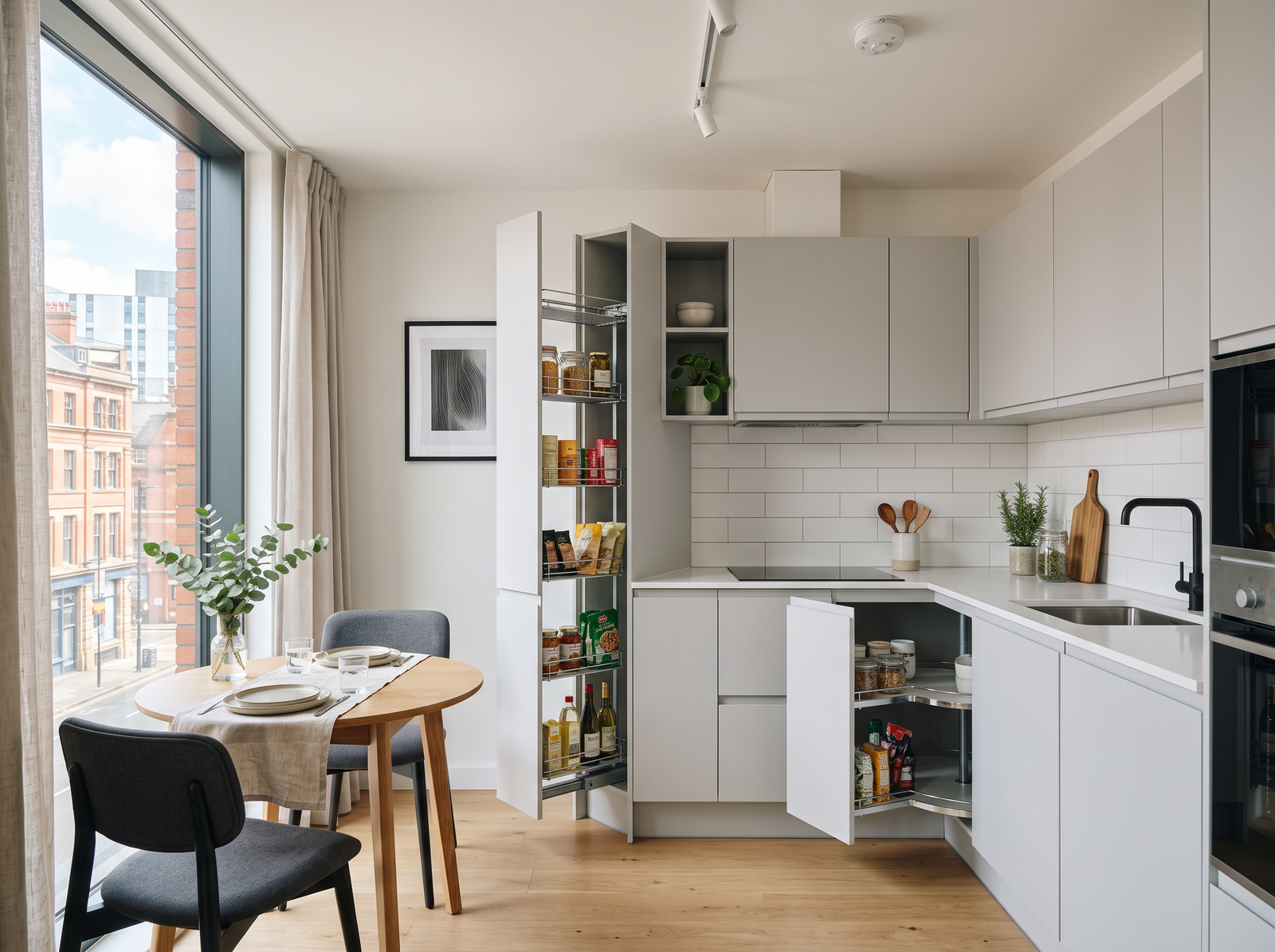 Compact DIY kitchen in Manchester city centre