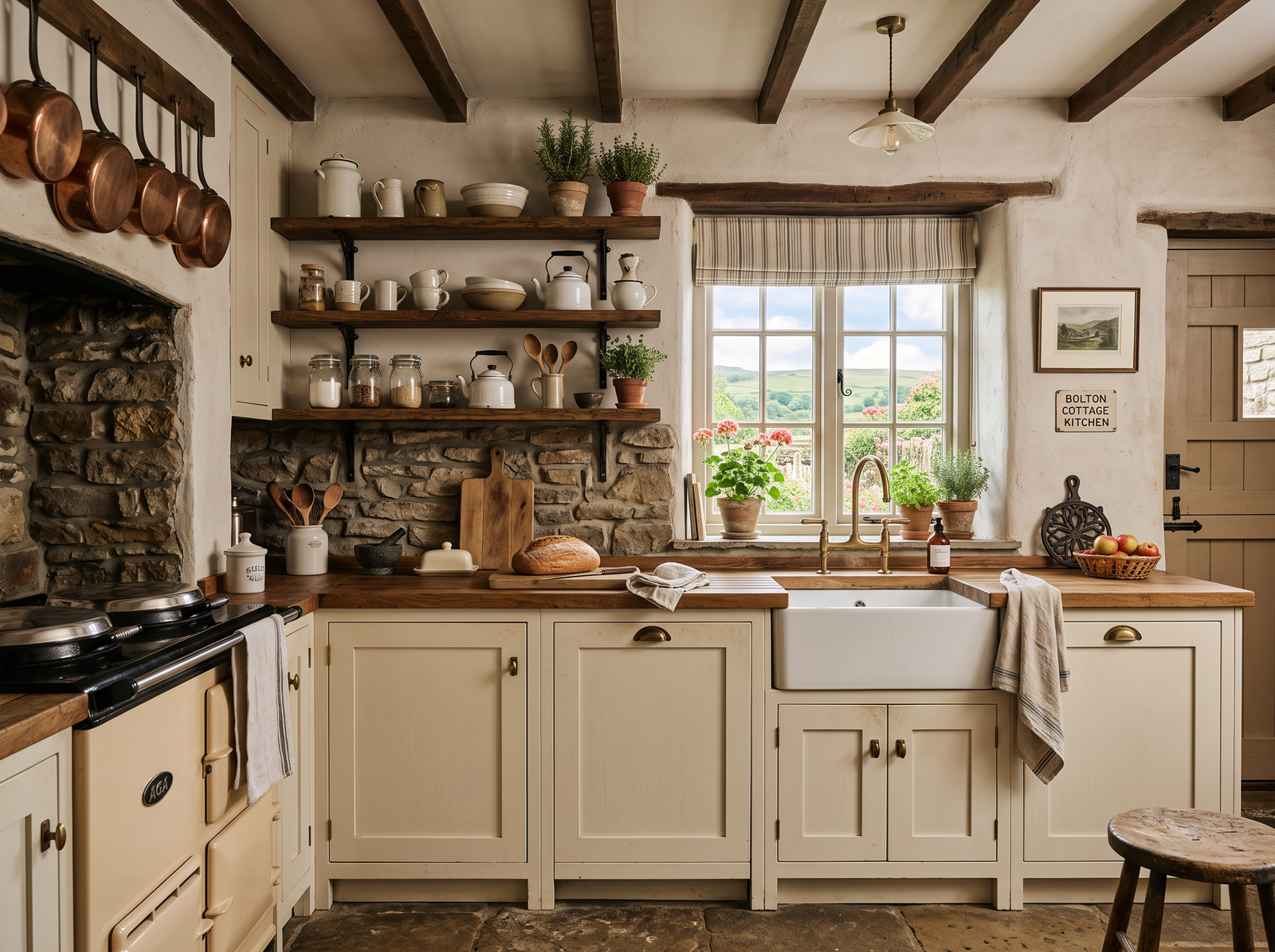 Rustic farmhouse kitchen in Bolton