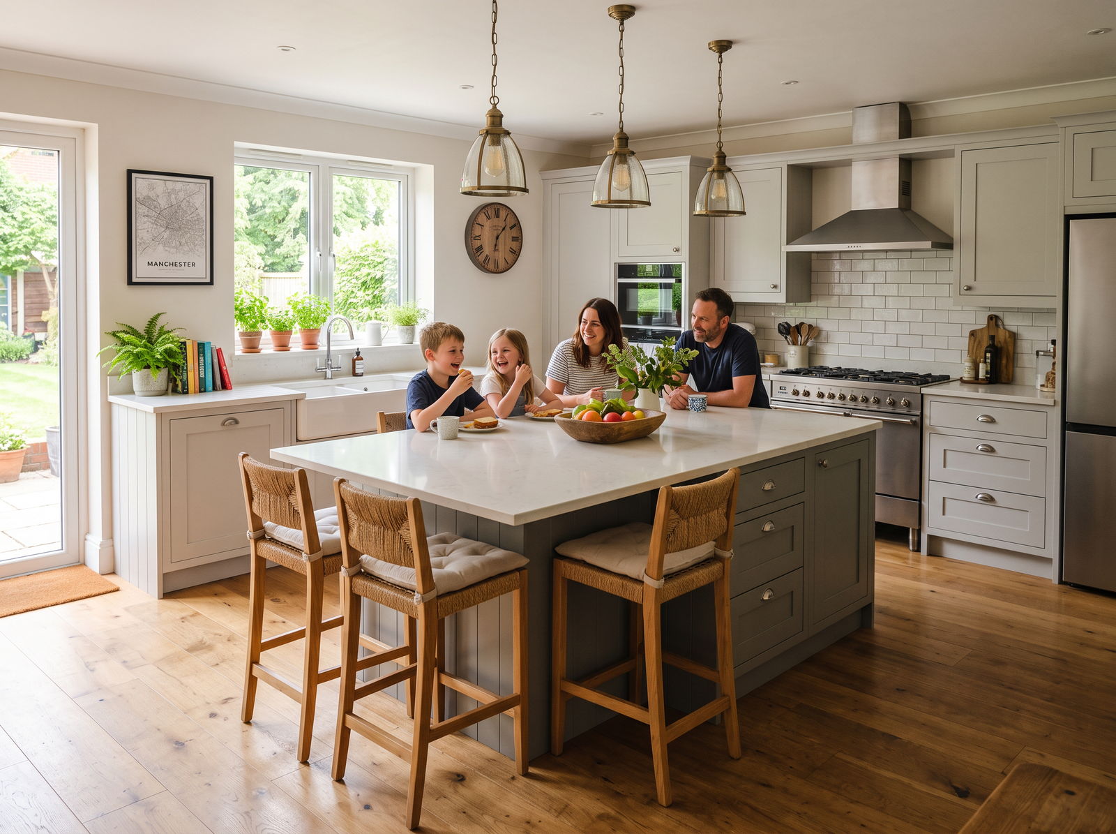 Family-friendly kitchen in Worsley